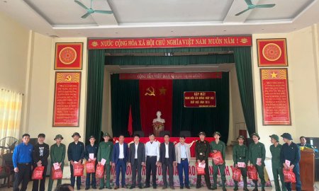 Xã Xuân Hồng tổ chức buổi gặp mặt thanh niên lên đường nhập ngũ  Năm 2025