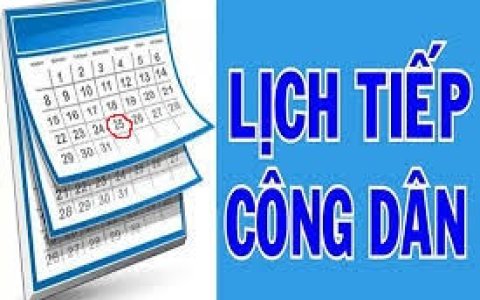 Lịch tiếp công dân của Chủ tịch UBND xã năm 2025