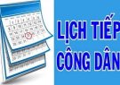 Lịch tiếp công dân của Chủ tịch UBND xã năm 2025