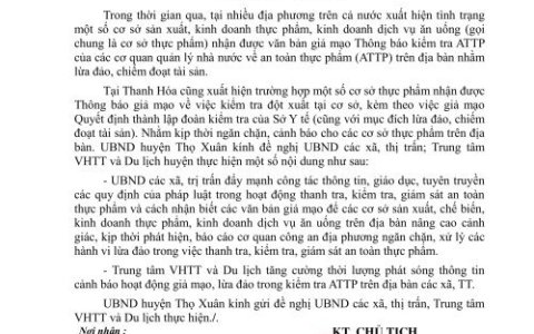 Cảnh báo hoạt động giả mạo, lừa đảo trong kiểm tra ATTP