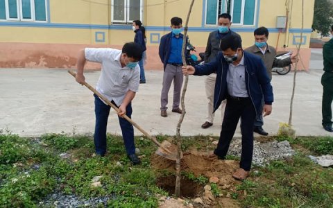 UBND XÃ XUÂN HỒNG TỔ CHỨC TẾT TRỒNG CÂY XUÂN TÂN SỬU NĂM 2021
