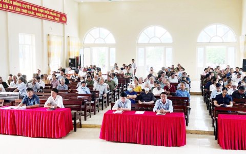 Đảng ủy xã Xuân Hồng tổ chức hội nghị học tập, quán triệt và triển khai thực hiện Nghị quyết Trung ương 4, 5 Ban chấp hành Trung ương Đảng khóa XIII.